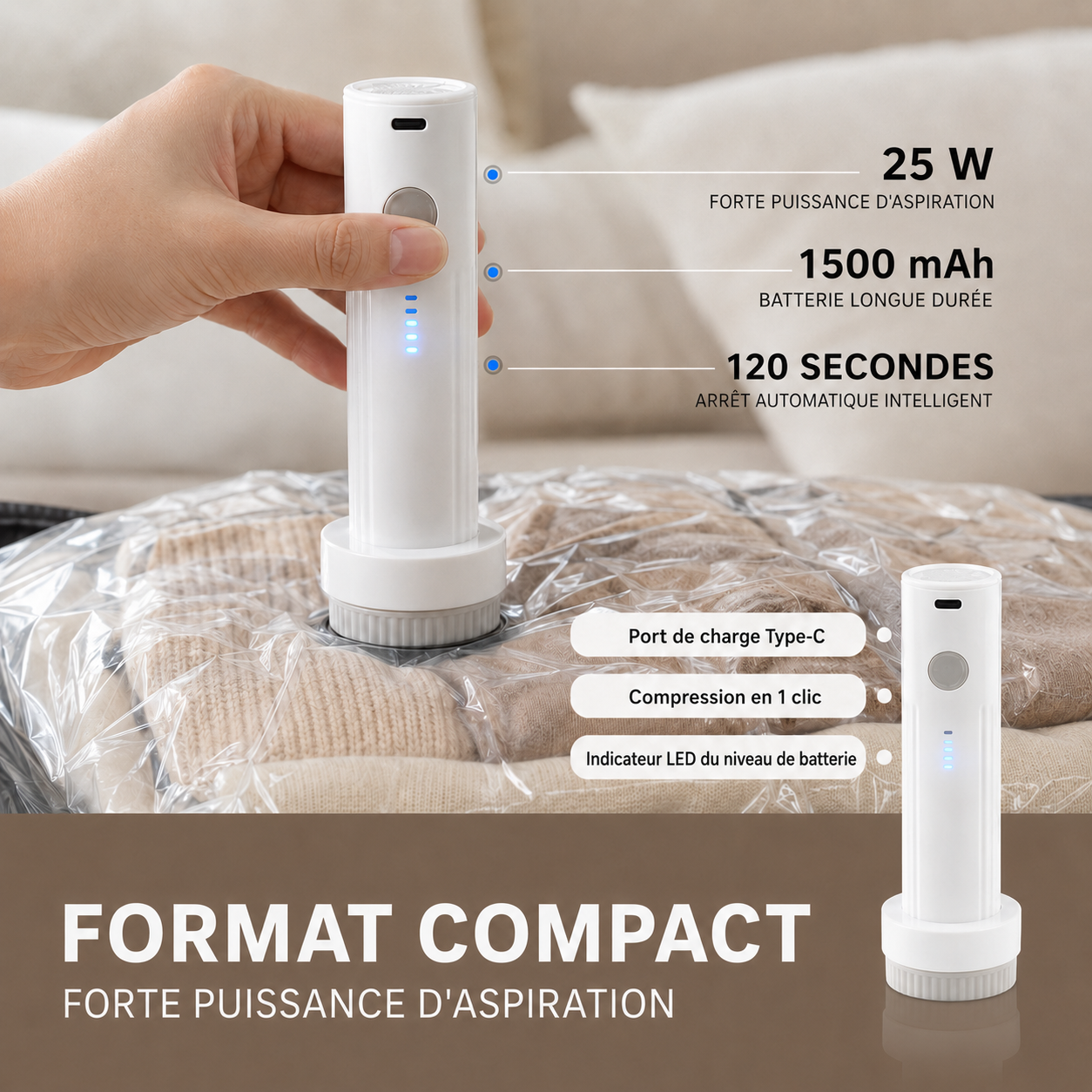 Kelvora SmartPack™ – Kit de compression de voyage