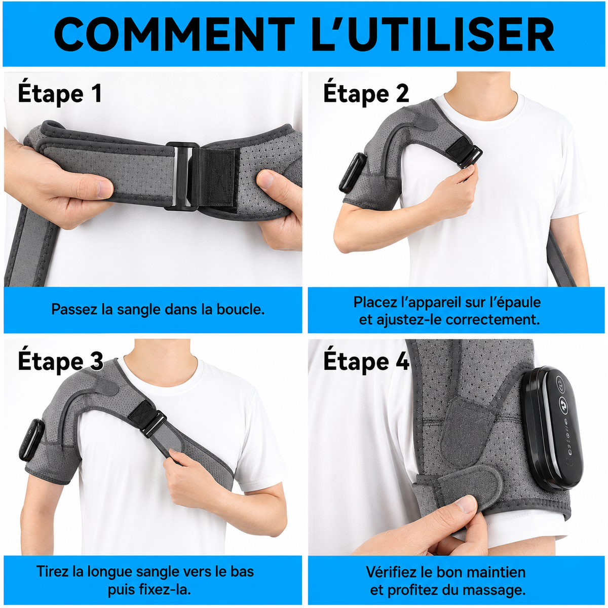 Kelvora ÉpauleFlex™ – Système 3-en-1 pour l’épaule