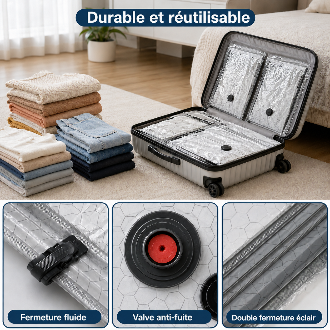 Kelvora SmartPack™ – Kit de compression de voyage