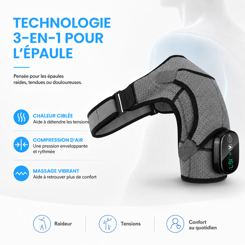Kelvora ÉpauleFlex™ – Système 3-en-1 pour l’épaule