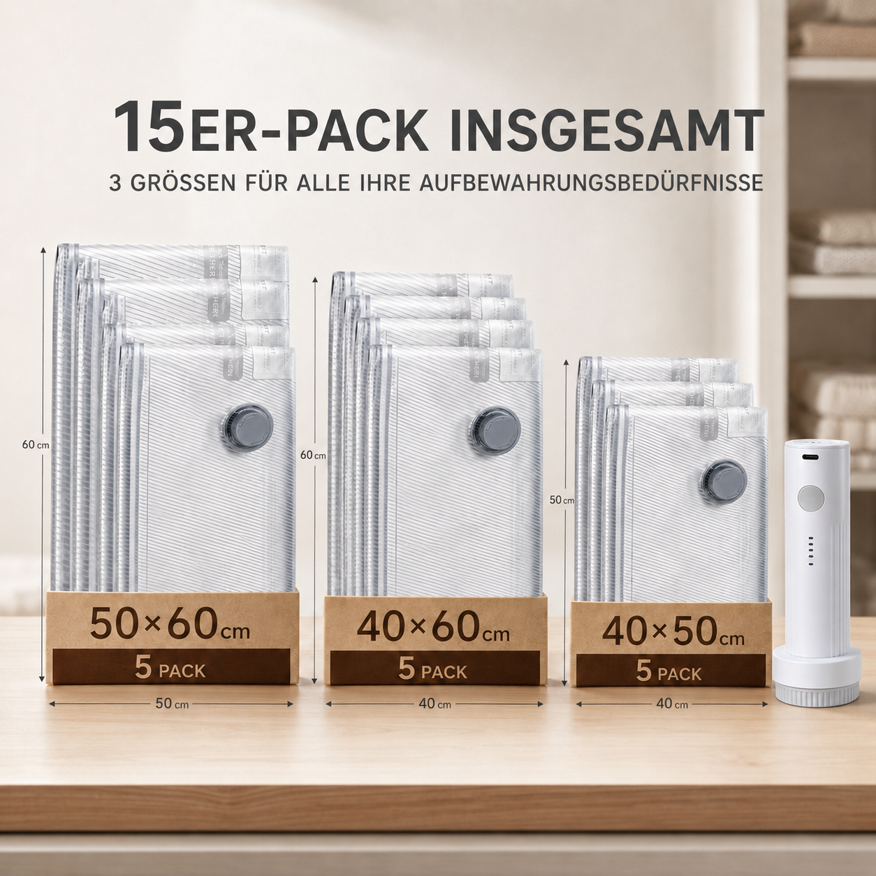 Kelvora SmartPack™ Reise-Kompressionsset