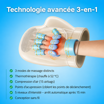Kelvora™ Masseur de mains - Soulagement des Douleurs et Inflammations