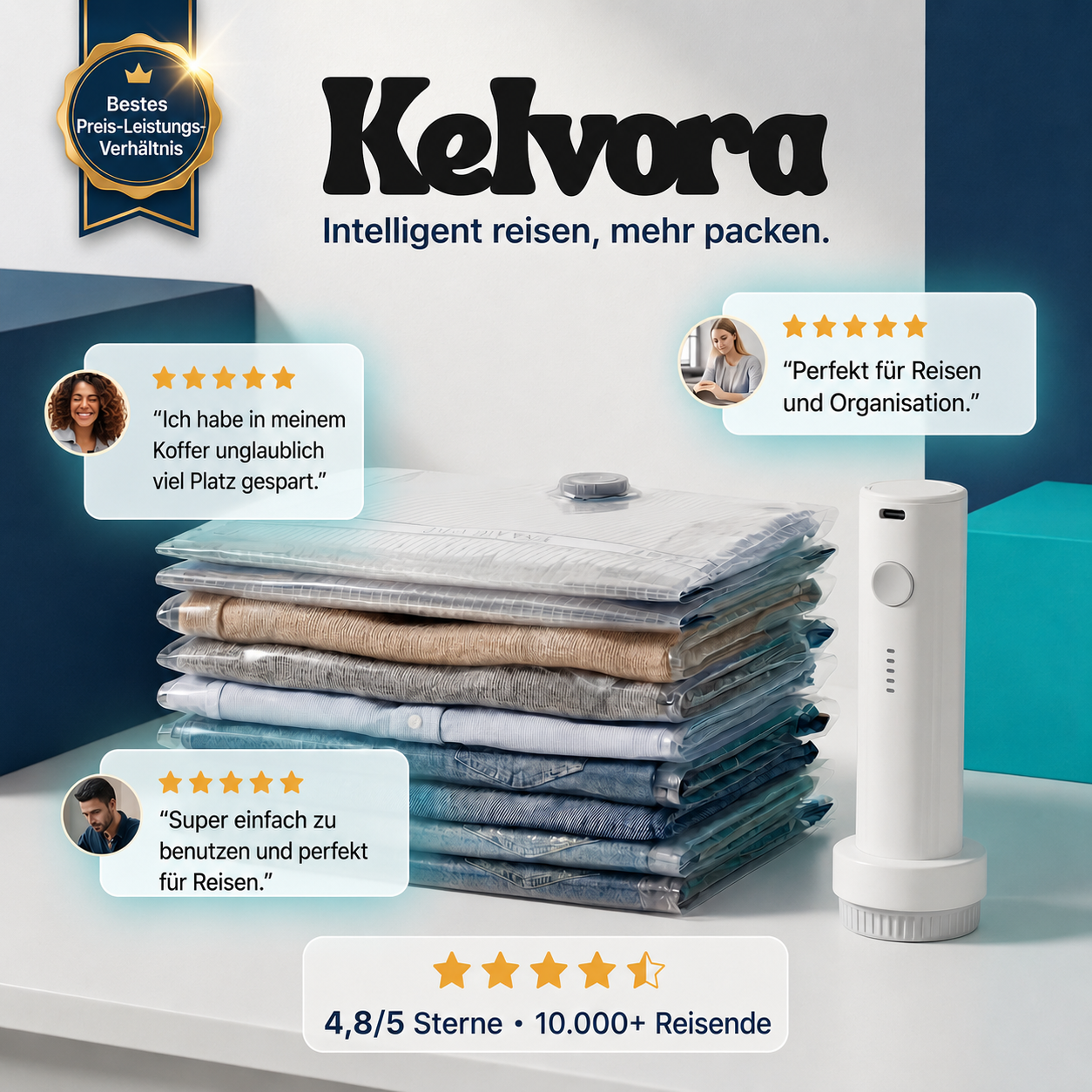 Kelvora SmartPack™ Reise-Kompressionsset