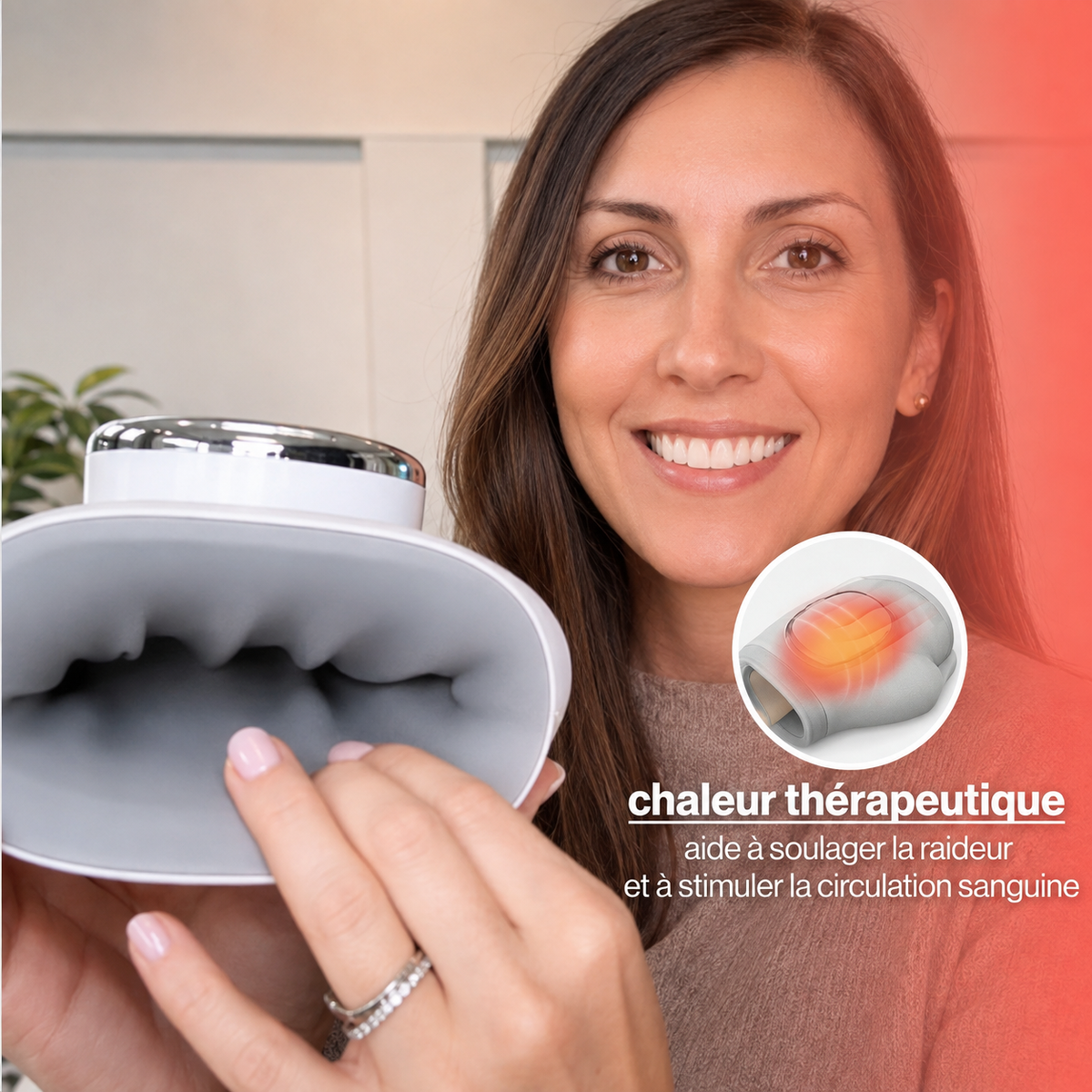 Kelvora™ Masseur de mains - Soulagement des Douleurs et Inflammations